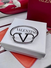 Браслет жесткий тонкий VALENTINO цвет серебро/золото