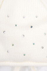 шапка  для девочки  КВ 20316/ш/белый