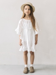 Туника пляжная из шитья, Белый