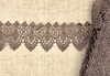 Кружево плетеное, ш. 10 см, серо-бежевый