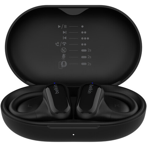 Наушники беспроводные Belkin SoundForm Breeze Open Ear True Wireless Earbuds, черный