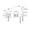 Aqueduto PUR0150 AQD PUREZA Смеситель скрытого монтажа с гигиеническим душем, AquaLock, со скрытой частью, шлифованное золото