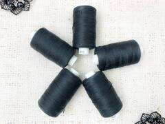 Нитки армированные 100ЛЛ, 200 м, чёрный