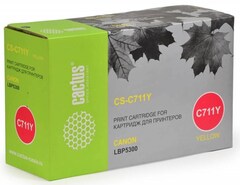 Картридж лазерный Cactus CS-C711Y 711 Y желтый (6000стр.) для Canon LBP5300
