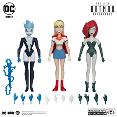 Фигурки McFarlane Toys DC: Poison Ivy, Live Wire & Supergirl (The New Batman Adventures) (Бамп)