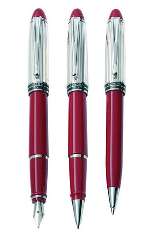 Ручка шариковая Aurora Ipsilon, Silver/Red (AU-B34/CR)