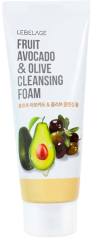 Lebelage Fruit Avocado&Olive Cleansing Foam Пенка для лица очищающая с экстрактами авокадо и оливы