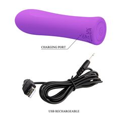 Фиолетовый мини-вибратор Alfreda - 10,2 см. - 
