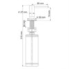 WasserKRAFT K-1499 Встраиваемый дозатор для мыла