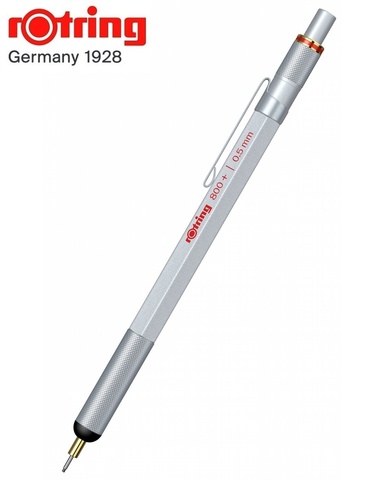 Карандаш механический Rotring 800+ Matte Silver, 0.5 mm  (1900183)