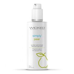 Гель-лубрикант на водной основе с ароматом груши Wicked Simply Pear - 70 мл. - 