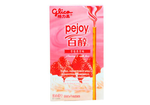 Палочки Pejoy со вкусом клубники и сливок, 48г