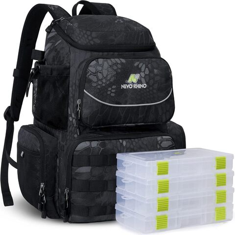Картинка рюкзак рыболовный Nevo Rhino 9106-NW Camo black - 14