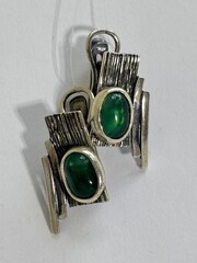 Скирда (серьги из серебра)