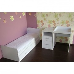 Кроватка-трансформер Чунга-Чанга маятник поперечный (белый)