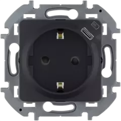 INSPIRIA Розетка 2К+3/USB антрацит 673773