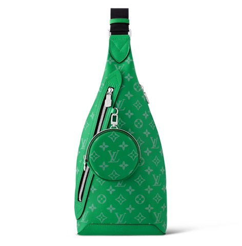 Сумка-слинг Louis Vuitton Duo канва Taigarama Green