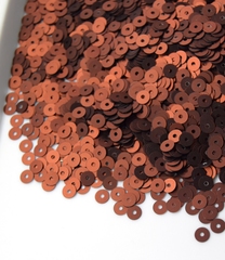 Пайетки плоские 4 мм. Marrone (876W)