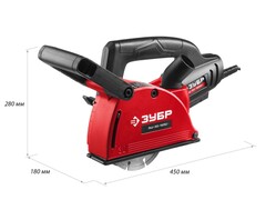 ЗУБР d 125 мм, 1200 Вт, 30 мм, штроборез (бороздодел) (ЗШ-30-1200 Т)