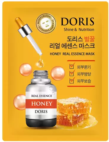 Jigott Маска на тканевой основе Doris Honey Real Essence Mask