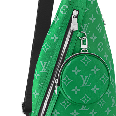 Сумка-слинг Louis Vuitton Duo канва Taigarama Green