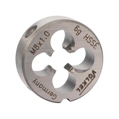 Плашка М 8,0х1,0 DINEN22568 HSSE 6g 25х9мм Volkel 56426