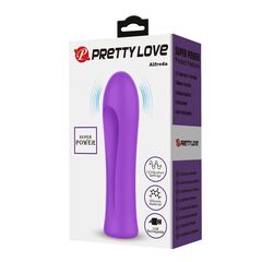 Фиолетовый мини-вибратор Alfreda - 10,2 см. - 