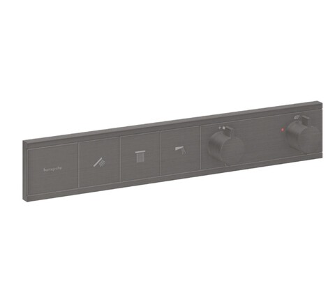 Hansgrohe RainSelect 15381340 Термостатический смеситель для ванны для 3 потреб. (чёрный хром шлифованный)
