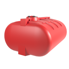 Ёмкость горизонтальная 5000л усиленная для перевозки Политим 5000 л.(2480x2170x1370см;красный) - арт.560780