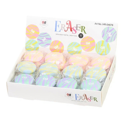 
          Ластик Basir, круглая форма, серия "Волна", цветной корпус, с рисунком волны