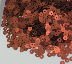 Пайетки плоские 4 мм. Marrone (876W)