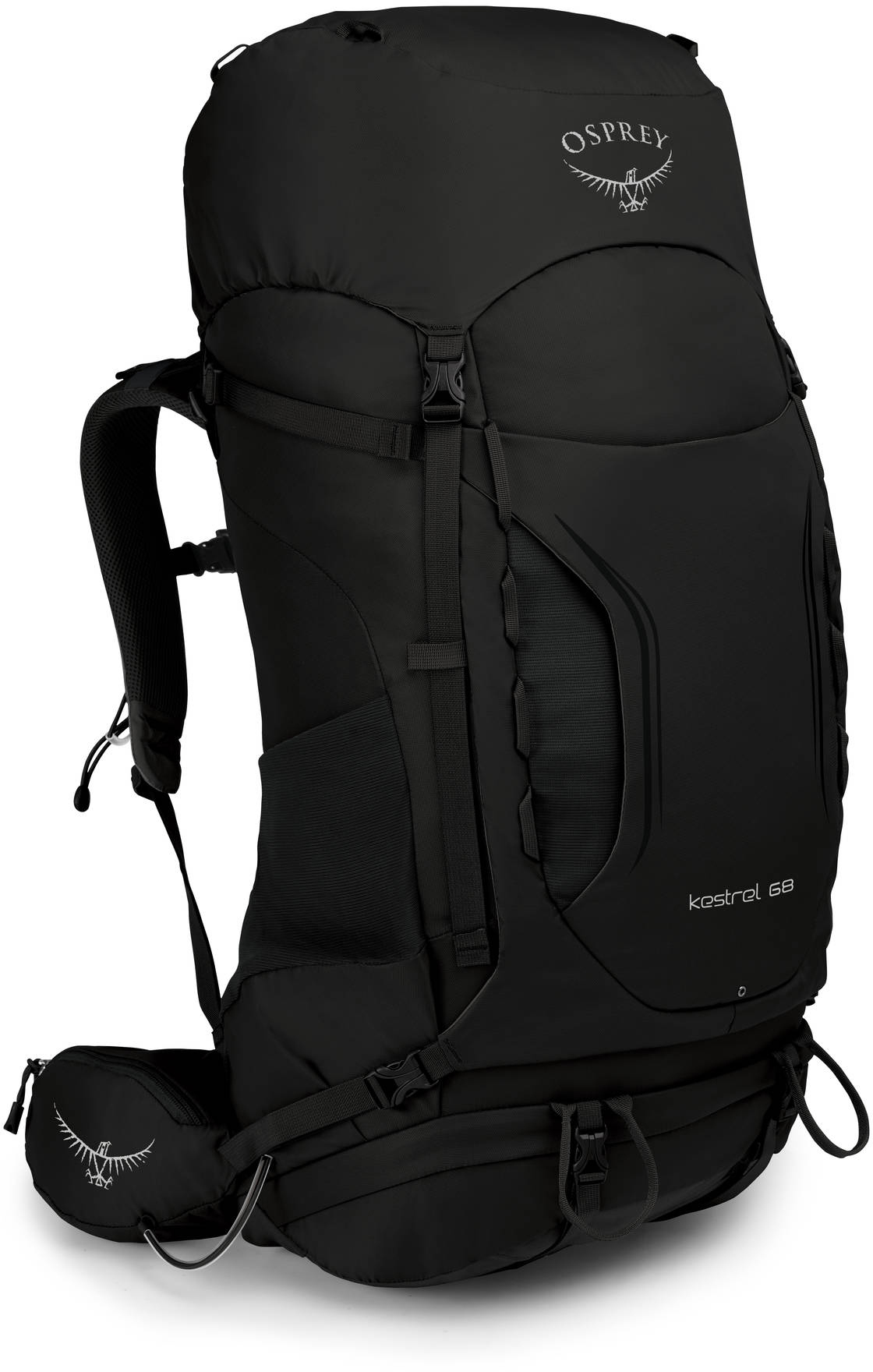 Kestrel Рюкзак туристический Osprey Kestrel 68 Black (2019) Kestrel_68_S19_Side_Black_web.jpg