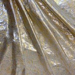 Ткань жаккард тафта золотой цвет 1048