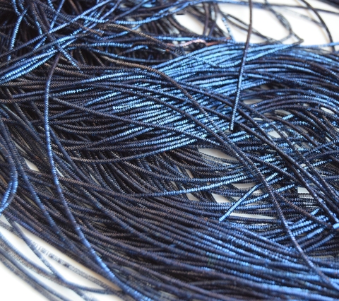 Канитель фигурная Трунцал 4-гранный 1,5мм темно-синий (№626)