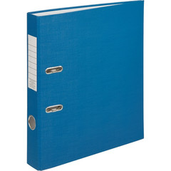 Папка-регистратор (ПВХ+бумага)экономи, 50мм, синий