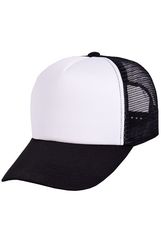 Бейсболка с сеткой черно-белая