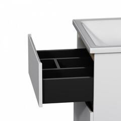 Тумба с раковиной подвесная, 55 см, 2 ящика, белый глянец AM.PM X-Joy - M85AFHX0552WG
