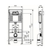 TECE TECEbase 2.0 Loop K447921 Инсталляция для унитаза с клавишей хром глянцевый (снят с производства, аналог K440921)