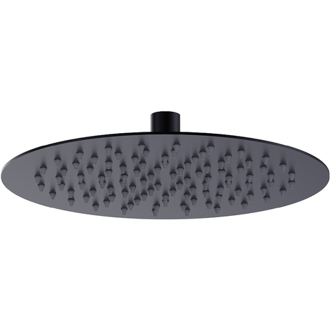 Lemark LM9481BL Лейка душевая верхняя, круглая, ?25см, нерж. сталь/чёрный