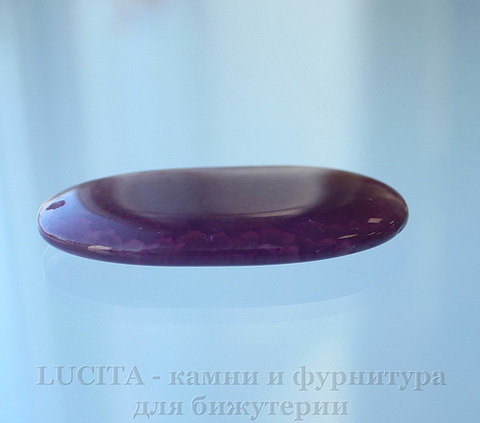 Подвеска Агат (цвет - темно-фиолетовый) 62,5х35х7,8 мм №32