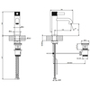 Gessi INCISO Смеситель для раковины на 1 отверстие с донным клапаном Цвет: хром 58001#031