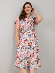 Халат Х-044/капучино-хризантема