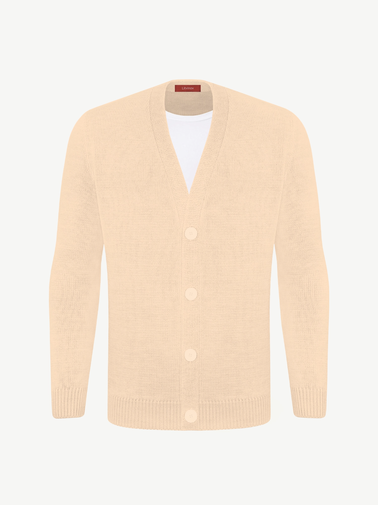 Кардиган с пуговицами из мягкой шерсти