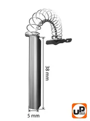 Щетка графитовая UNITED PARTS для стиральных машин 5х13,5х38мм универсальная (Electrolux, Bosch, Siemens, Ariston, Indesit, Zanussi, Ardo) (90-1379)