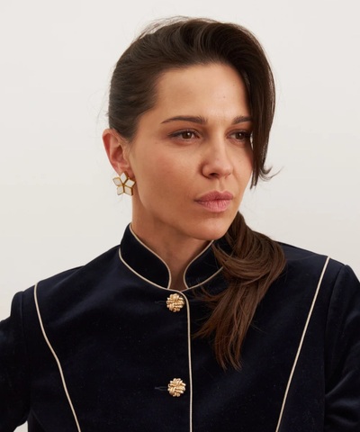 Серьги Перламутровые звезды