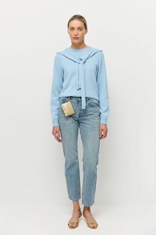 Джемпер из хлопка с кашемиром 2 в 1