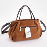 Сумка Саломея 334 эко-замша миндаль