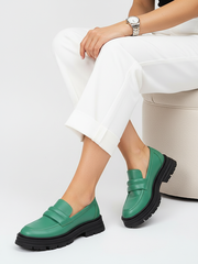 Лоферы женские демисезонные натуральная кожа