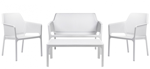 Комплект пластиковой мебели Nardi Net Relax, белый