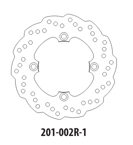 Диск тормозной задний Honda CB250F/CB600F Hornet / CBR600F / VTR250 (MC33) / Triumph Daytona/Triple